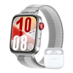 HUAWEI WATCH FIT 4 Smartwatch, + Freebuds SE2 Bianco, 100 Modalità di Allenamento, Ultra-sottile, Fitness Tracker, iOS & Android, Cassa in Alluminio, fino a 10 Giorni, AMOLED, GPS, 30 mesi di Garanzia