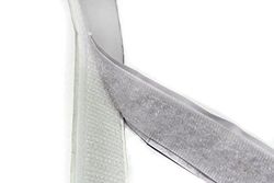 BONUS Eurotech 1BZ21.00.0020/025 självhäftande blad, sats 25 m krokar och öglor, bredd 20 mm, vit