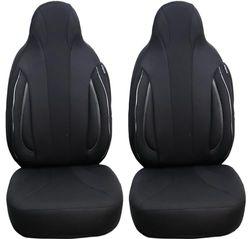 BREMER SITZBEZÜGE Measure Pilot Car Seat Covers Compatible with Renault Koleos 1 Driver & Passenger from 2008-2015 / Car Seat Covers Protective Cover Set Car Seat Covers Pack of 2 in Black