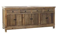 DT MB-162890 Buffet Olmo, 190 X 50 X 81, Envejecido Marrón