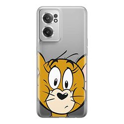 ERT GROUP mobiltelefonfodral för Oneplus NORD CE 2 originalt och officiellt licensierat Tom & Jerry mönster Jerry 002 optimalt anpassad till formen på mobiltelefonen, gedeeltelijk transparant