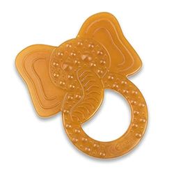 Grünspecht 639-00 Biologische bijtring, olifant, Natuurlijk rubber,1 Stuk (1er-pakket),Bruin