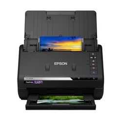 EPSON FastFoto FF-680W | Escáner de Fotos y Documentos - 600 DPI, 30 Fotos en 30 Segundos, Alimentador Automático, Restauración de Color, WiFi, Cloud Upload | Color Negro