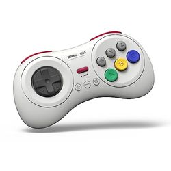 8BitDo M30 Bluetooth Manette sans fils 8 boutons Compatible Nintendo Switch, Windows, Android, Steam Blanche/White