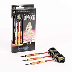 Keltik Softdart Dragon Rot 16g, 18g Fléchettes Souples Adulte Mixte, cuivré