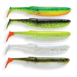 Savage Gear Craft Bleak Clam Mix - Señuelo de plástico Blando Minnow para Perca, lucioperca, lucioperca y Trucha, Cebo de Pesca en Aguas oscuras y claras con acción de Patada, Dark Water Mix 8.5 cm