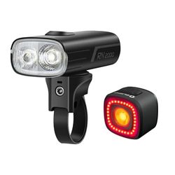 OLIGHT Kit Luci per Bicicletta Pacchetto in luce Anteriore RN 400 e Luce Posteriore RN120C Combo 400 Lumen e 120 Lumen Sensore Frenata Ricarica USB-C Telecomando Wireless IPX6 Illuminazione