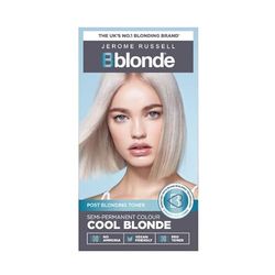 Jerome Russell Bblonde Cool Blonde Post Blonding Toner - Semi Permanent Hair Dye Kit for Pre Lightened & Blonde Hair with Brazil Nut Oil, No Ammonia & Vegan