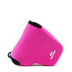 MegaGear Capa de neoprene ultraleve com mosquetão para câmara Canon G3X, cor rosa
