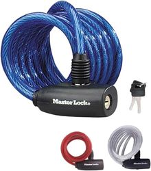 Master lock FA003550127 Cadeado com chave para bicicleta, multicolorido, 1,8 m