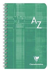 Clairefontaine 8609C - Set van 5 spiraalgebonden Registerboek - 11x17 cm - 180 kleine ruiten pagina's - 90g wit papier - Gelamineerde karton kaft in willekeurige kleuren