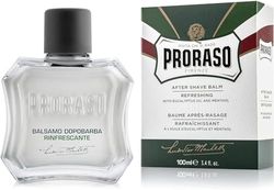 Proraso Aftershave Balm, 100ml, Refreshing Alcohol-Free Post Shave Balm with Eucalyptus Oil and Menthol Invigorates Skin, Made in Italy, Green