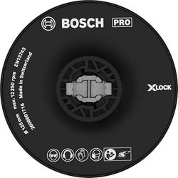 Bosch 1x PRO Backing Pad for Small Angle Grinders, X-Lock, Hard (Ø 125 mm, Professional Accessory Small Angle Grinder)