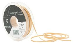 Berisfords Double FACE Poly Satin, Polyester, Honey Gold, 10.4 x 10.4 x 1.2 cm
