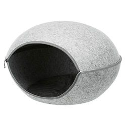 Trixie Luna Knuffelgrot, vilt, 58 x 39 x 54 cm, lichtgrijs, 1,01 kg