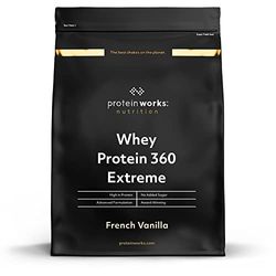 Protein Works - Protéine Whey 360 Extrême | Premium Whey Shake | Apport protéinés | Protéines haut de gamme | 34 Servings | Vanille Française | 1.2kg