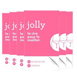 Gillette Jolly - Strisce di cera da donna, confezione da 24