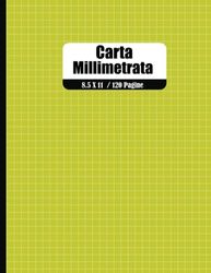 Quaderno di carta millimetrata: libro da disegno per gli studenti di matematica e scienze | A4 Griglia 1 mm.