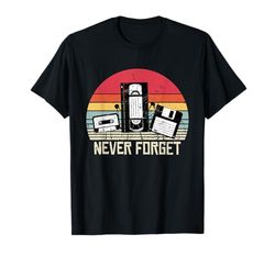 Funny Never Forget, Floppy Disc VHS Tape, retro vintage Maglietta