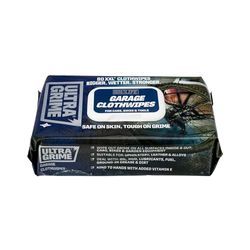 UltraGrime Garage XXL Wipes Heavy Duty 80 Thick Big Wipes - Multi Purpose Wipes & Family XXL Biodegradable Wipes 80 Thick Wipes - Pomelo Scented Large Wet Wipes