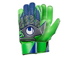 uhlsport TENSIONGREEN SOFT SF målvaktshandskar, mörkgråmelera/fluo grön, 10