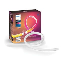 Philips Hue White and Color Ambiance Gradient Lightstrip, Striscia Led Smart, Estensione da 1 M per Kit Base da 2 Metri, Bluetooh