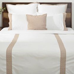 Deco Mex Sängkläder, 300TC, bomull, vit, beige, 200 x 220 cm