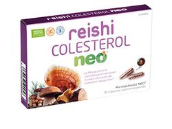 NEO | Reishi Colesterol | Ayuda a Controlar el Colesterol | A Base de Extractos Puros de Hongos de Cultivo Ecológico | Reductor de Colesterol | Píldoras Recubiertas de Vitamina C | 30 Cápsulas