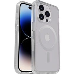 Otterbox Symmetry+ doorzichtige hoes voor iPhone 14 Pro Max voor MagSafe,schokbestendig, dunne beschermende, 3x getest volgens militaire standaard, Antimicrobieel, Transparant, Zonder Verpakking