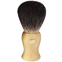 Pincel de barba Omega de tasa negra con mango de resina.6222