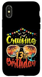 Carcasa para iPhone X/XS Crucero de crucero de cumpleaños número 13