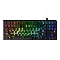 HyperX Alloy Origins Core – Tenkeyless Mechanical Gaming Keyboard – Software Controlled Light & Macro Customization – Compact Form Factor – Clicky Switch – HyperX Blue – RGB LED Backlit