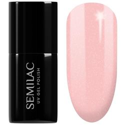 SEMILAC Gel Nail Polish 054 Pale Peach Glow - Full Coverage Gel Polish - Soak Off Easy To Use LED/UV Nail Lamp - Long Lasting Manicure and Pedicure up to 3 weeks