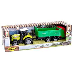 Tractor met hanger 27 cm doos 29 x 8 x 9 cm