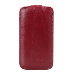 Melkco Jacka Type Lederen Case voor Samsung Galaxy S4 Mini GTI9190/S4 Mini Duos GTI9192/S4 Mini LTE GTI9195 - Vintage Rood