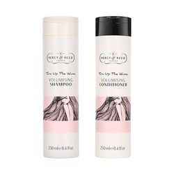 Percy & Reed Turn Up The Volume Volumising Shampoo & Conditioner Duo - Lightweight, Boosts Strength & Thickness, Nourishes All Hair Types, Promotes Growth. Paraben-Free, Sulphate-Free - 250ml Each