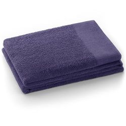 AmeliaHome Asciugamano da doccia 70 x 140 cm, colore viola, 100% cotone, qualità assorbente, Amari