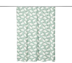Bonamaison Digitally Printed Shower Curtain, 1 Piece 150x200 Cm - Designed And Manufactured in Turkey
