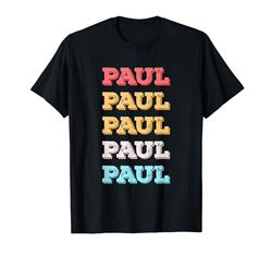 Simpatico regalo personalizzato Paul Nome personalizzato Maglietta