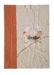 Diario para notas de papel morera decorado 16 x 22 cm