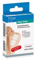 höga Strips wundnahtstreifen, 6.4 x 80 mm, 2 Sobres de 3 rayas, estériles, antialérgico, transpirable, wundnahtstreifen para cortes