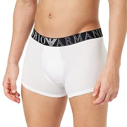 Emporio Armani Heren Trunk Het nieuwe pictogram, Wit, L