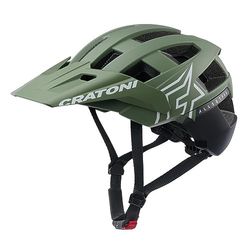 Cratoni Allset PRO, Casco da Bicicletta Unisex Adulto, Khaki/Schwarz Matt, M