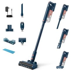 Philips Aspiradora Sin Cable Serie 5000 Pet, Potente Succión en Suelos Duros y Alfombras, 60 Min de Autonomía, Cepillo Con Luz LED, Cepillo Para Mascotas, Módulo Aqua, Batería Reemplazable (XC5142/01)