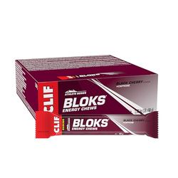 CLIF Bar BLOKS Energy Chews - Black Cherry with Caffeine - Plant Based - Quick Energy for Cycling and Running - Workout Snack - 18 x 60 g