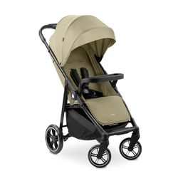hauck Poussette Compacte Shop N Care - Jusqu'à 22 kg, Inclinable, Pliable avec Porte-Gobelet, Habillage Pluie, Capote Pare-Soleil (UPF 50+) et Panier Course XL - Olive