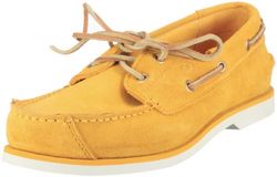 Timberland Boat Shoes FTK Peaks Island 2 Eye Boat Shoe 85979 - Zapatos de Cuero Nobuck para niños, Color Amarillo, Talla 40