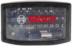 Bosch Professional Set de 32 unidades ponta de aparafusar extra Hard (Druceta, Pozidriv, T-, Hex-, T-, TH-, S-Bit, acessórios de perfuração rotativos e aparafusadores)