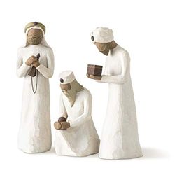 Willow Tree Figura de Reis Magos: Melchor, Gaspar e Baltasar, Home Deco, Enesco