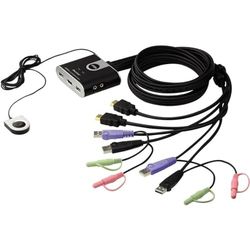 KVM Switch, 2 Port USB HDMI A/V, ATEN CS692 by ATEN Technology